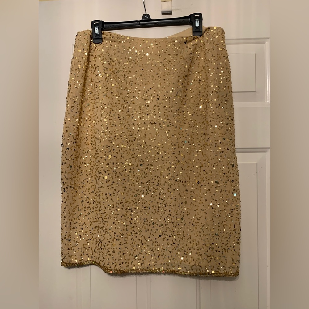 Gold APART sequined skirt